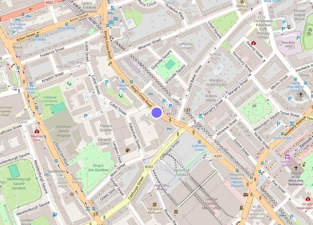 Map: Crowne Plaza London Kings Cross by IHG